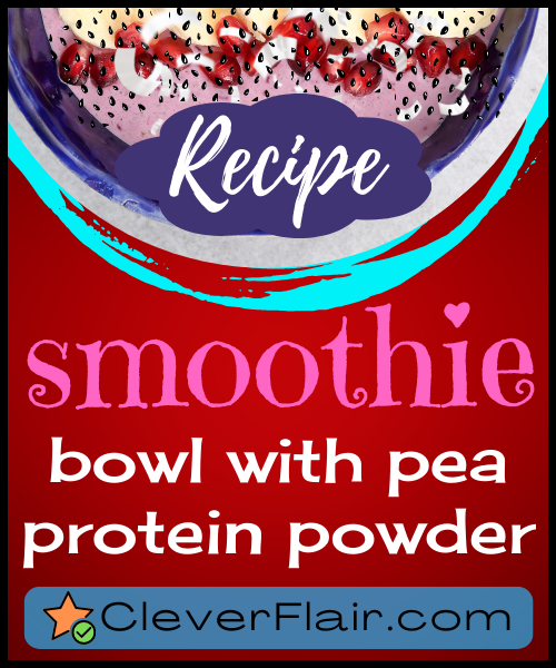 Recipe Smoothie bowl with pea protein powder