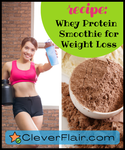 Whey protein smoothie for weight loss girl